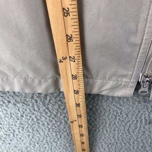 London Fog Coat Womens 12 Ivory Weathergear Zip Up Insulated Outerwear Pleated* - Picture 14 of 15